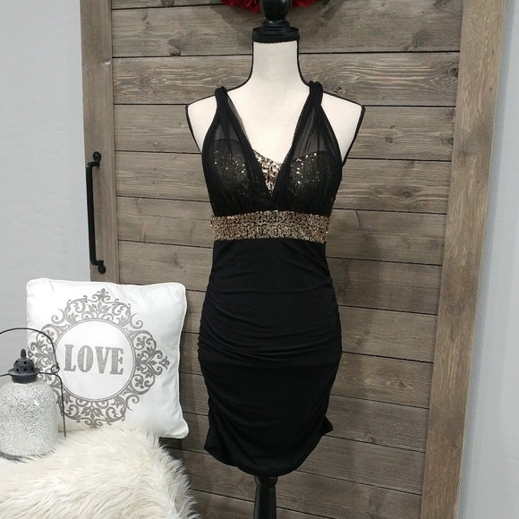 Three Seasons Dresses & Skirts - TS Three Seasons ~ Sequined Black Dress~
